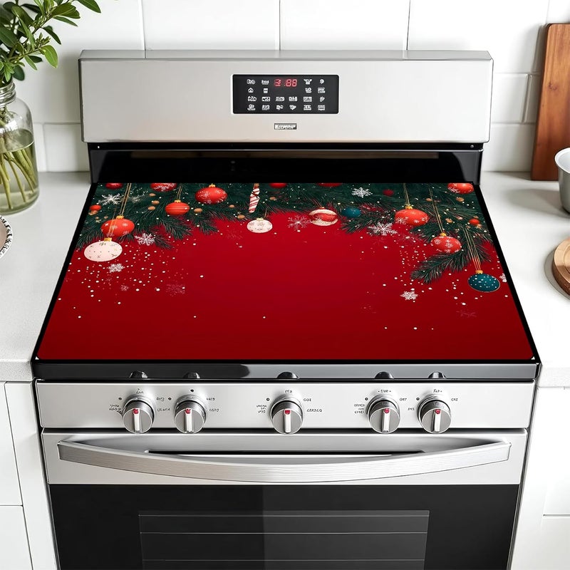 AOHMPT Stove Top Cover for Electric Stove: 28''×20'' Stove Cover Elevate Your Kitchen Reliable Heat Protection,Non-Slip Kitchen Decor (MAI-H2410098) - Image 1